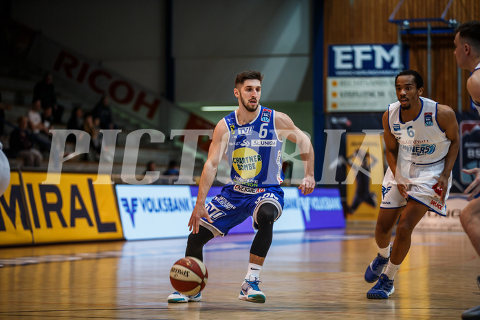 Basketball, Admiral Basketball Superliga 2019/20, Platzierungsrunde 3. Runde, Oberwart Gunners, Gmunden Swans, Daniel Friedrich (6)