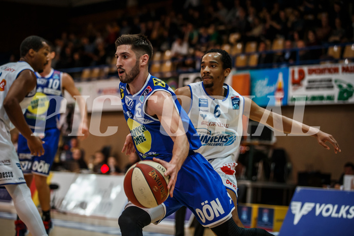 Basketball, Admiral Basketball Superliga 2019/20, Platzierungsrunde 3. Runde, Oberwart Gunners, Gmunden Swans, Daniel Friedrich (6)
