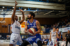 Basketball, Admiral Basketball Superliga 2019/20, Platzierungsrunde 3. Runde, Oberwart Gunners, Gmunden Swans, Javion Ogunyemi (5)