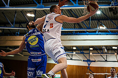 Basketball, Admiral Basketball Superliga 2019/20, Platzierungsrunde 3. Runde, Oberwart Gunners, Gmunden Swans, Sebastian Käferle (7)