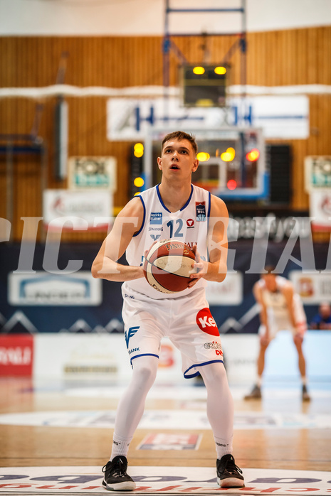 Basketball, Admiral Basketball Superliga 2019/20, Platzierungsrunde 3.Runde, Oberwart Gunners, Gmunden Swans, Jonathan Knessl (12)