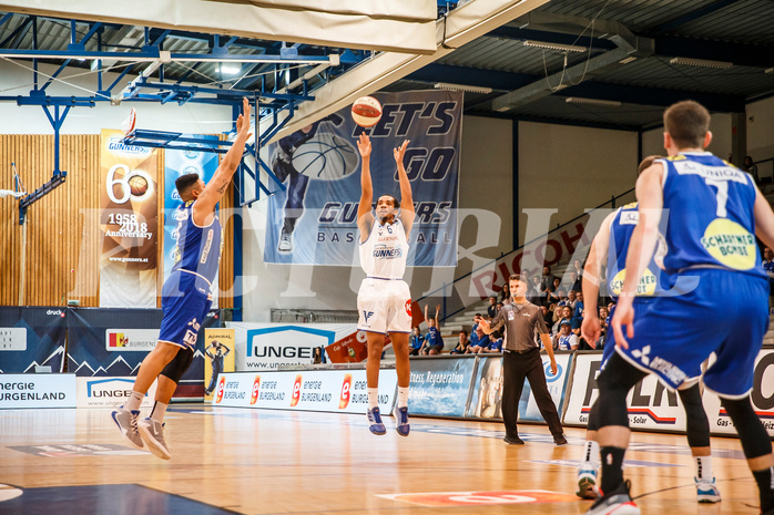 Basketball, Admiral Basketball Superliga 2019/20, Platzierungsrunde 3.Runde, Oberwart Gunners, Gmunden Swans, Lawrence Alexander (6)