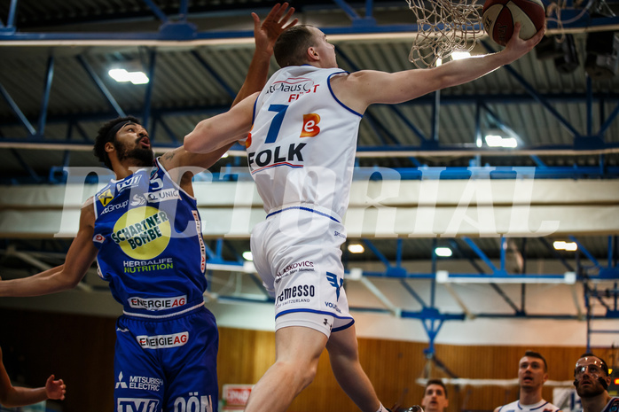 Basketball, Admiral Basketball Superliga 2019/20, Platzierungsrunde 3. Runde, Oberwart Gunners, Gmunden Swans, Sebastian Käferle (7)