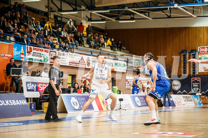 Basketball, Admiral Basketball Superliga 2019/20, Platzierungsrunde 3.Runde, Oberwart Gunners, Gmunden Swans, Saimon Sutt (11)