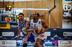 Basketball, Admiral Basketball Superliga 2019/20, Platzierungsrunde 3. Runde, Oberwart Gunners, Gmunden Swans, Lawrence Alexander (6)