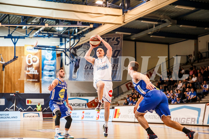 Basketball, Admiral Basketball Superliga 2019/20, Platzierungsrunde 3.Runde, Oberwart Gunners, Gmunden Swans, Sebastian Käferle (7)