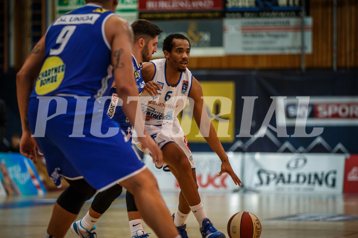 Basketball, Admiral Basketball Superliga 2019/20, Platzierungsrunde 3. Runde, Oberwart Gunners, Gmunden Swans, Lawrence Alexander (6)