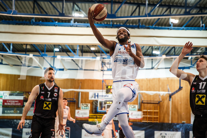 Basketball, bet-at-home Basketball Superliga 2020/21, Platzierungsrunde, 5. Runde, Oberwart Gunners, Flyers Wels, Quincy Diggs (13)