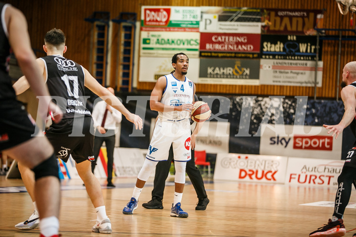 Basketball, bet-at-home Basketball Superliga 2020/21, Platzierungsrunde, 5. Runde, Oberwart Gunners, Flyers Wels, Lawrence Alexander (4)