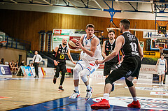 Basketball, bet-at-home Basketball Superliga 2020/21, Platzierungsrunde, 5. Runde, Oberwart Gunners, Flyers Wels, Edi Patekar (9)
