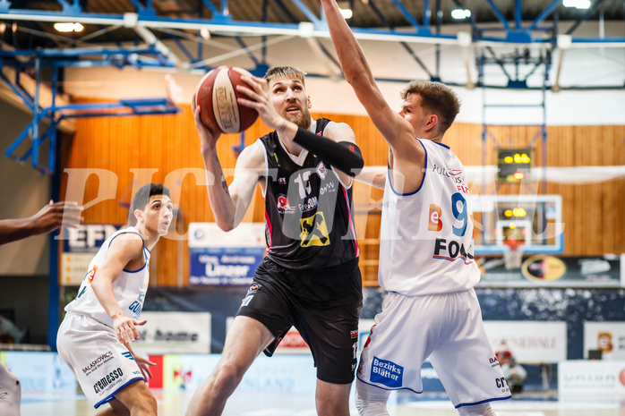 Basketball, bet-at-home Basketball Superliga 2020/21, Platzierungsrunde, 5. Runde, Oberwart Gunners, Flyers Wels, Tomas Rimsa (13)