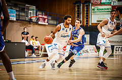 Basketball, bet-at-home Basketball Superliga 2021/22, Grunddurchgang Runde 8, Oberwart Gunners, Gmunden Swans, Connor Cashaw (4)
