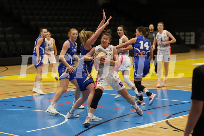 12.12.2021, Basketball Damen Superliga 2021/22, Grunddurchgang 7.Runde,  
UBSC-DBBC Graz vs. DBB LZ OÖ