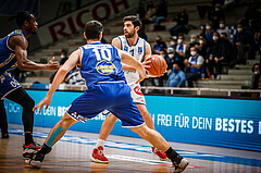 Basketball, bet-at-home Basketball Superliga 2021/22, Grunddurchgang Runde 8, Oberwart Gunners, Gmunden Swans, Ioannis Chatzinikolas (11)