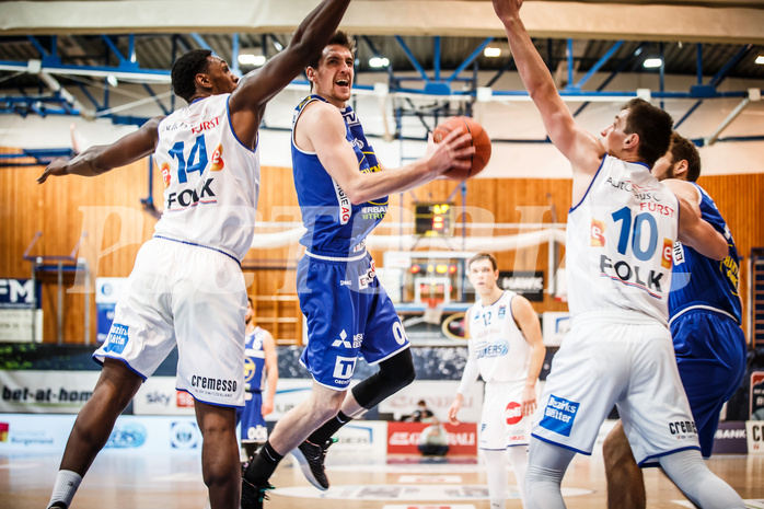 Basketball, bet-at-home Basketball Superliga 2021/22, Grunddurchgang Runde 8, Oberwart Gunners, Gmunden Swans, Benedikt Güttl (7)
