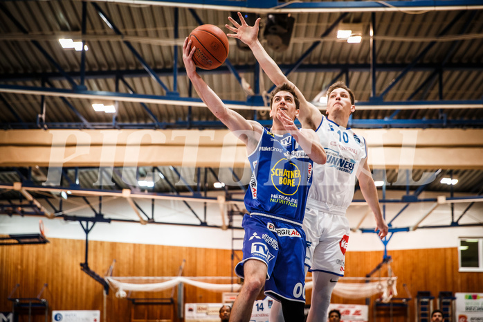 Basketball, bet-at-home Basketball Superliga 2021/22, Grunddurchgang Runde 8, Oberwart Gunners, Gmunden Swans, Benedikt Güttl (7)