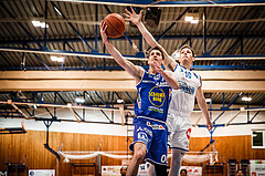 Basketball, bet-at-home Basketball Superliga 2021/22, Grunddurchgang Runde 8, Oberwart Gunners, Gmunden Swans, Benedikt Güttl (7)