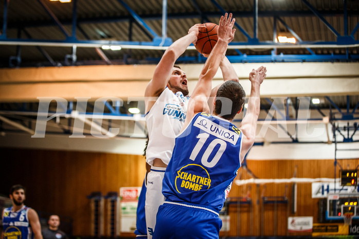 Basketball, bet-at-home Basketball Superliga 2021/22, Grunddurchgang Runde 8, Oberwart Gunners, Gmunden Swans, Renato Poljak (16)