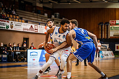 Basketball, bet-at-home Basketball Superliga 2021/22, Grunddurchgang Runde 8, Oberwart Gunners, Gmunden Swans, Connor Cashaw (4)