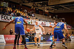 Basketball, bet-at-home Basketball Superliga 2021/22, Grunddurchgang Runde 8, Oberwart Gunners, Gmunden Swans, Sebastian Käferle (7)