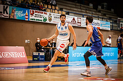 Basketball, bet-at-home Basketball Superliga 2021/22, Grunddurchgang Runde 8, Oberwart Gunners, Gmunden Swans, Ioannis Chatzinikolas (11)