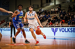 Basketball, bet-at-home Basketball Superliga 2021/22, Grunddurchgang Runde 8, Oberwart Gunners, Gmunden Swans, Ioannis Chatzinikolas (11)