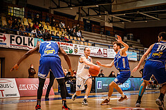 Basketball, bet-at-home Basketball Superliga 2021/22, Grunddurchgang Runde 8, Oberwart Gunners, Gmunden Swans, #Sebastian Käferle (7)
