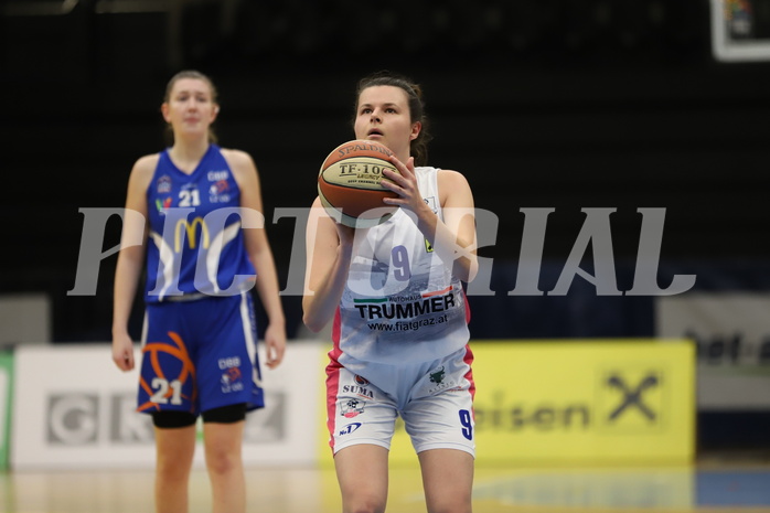 12.12.2021, Basketball Damen Superliga 2021/22, Grunddurchgang 7.Runde,  
UBSC-DBBC Graz vs. DBB LZ OÖ