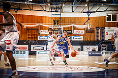 Basketball, bet-at-home Basketball Superliga 2021/22, Grunddurchgang Runde 8, Oberwart Gunners, Gmunden Swans, Benedikt Güttl (7)