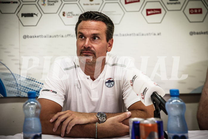 Basketball, FIBA EuroBasket 2025 Qualifiers , , AUSTRIA, IRELAND, Pressekonferenz: Raoul Korner (Head Coach)