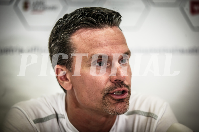 Basketball, FIBA EuroBasket 2025 Qualifiers , , AUSTRIA, IRELAND, Pressekonferenz: Raoul Korner (Head Coach)