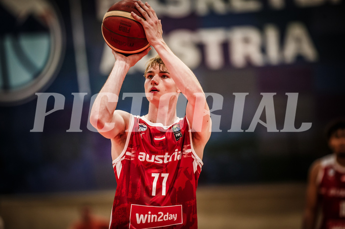 Basketball, FIBA EuroBasket 2025 Qualifiers , , AUSTRIA, IRELAND, Timo LANMÜLLER (77)