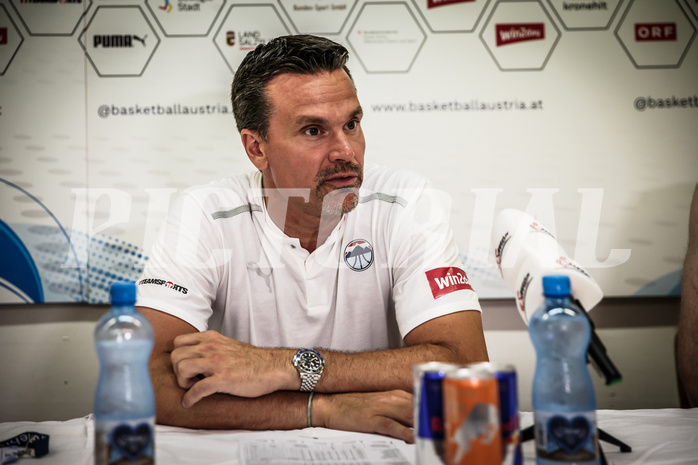 Basketball, FIBA EuroBasket 2025 Qualifiers , , AUSTRIA, IRELAND, Pressekonferenz: Raoul Korner (Head Coach)