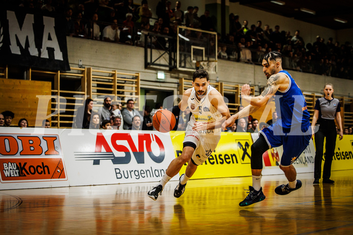 Basketball, Basketball Zweite Liga 2022/23, Playoff, Viertelfinale Spiel 2
, Mattersburg Rocks, BBU Salzburg, Jordis Ortega (5)