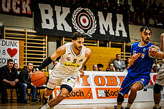 Basketball, Basketball Zweite Liga 2022/23, Playoff, Viertelfinale Spiel 2
, Mattersburg Rocks, BBU Salzburg, Jordis Ortega (5)