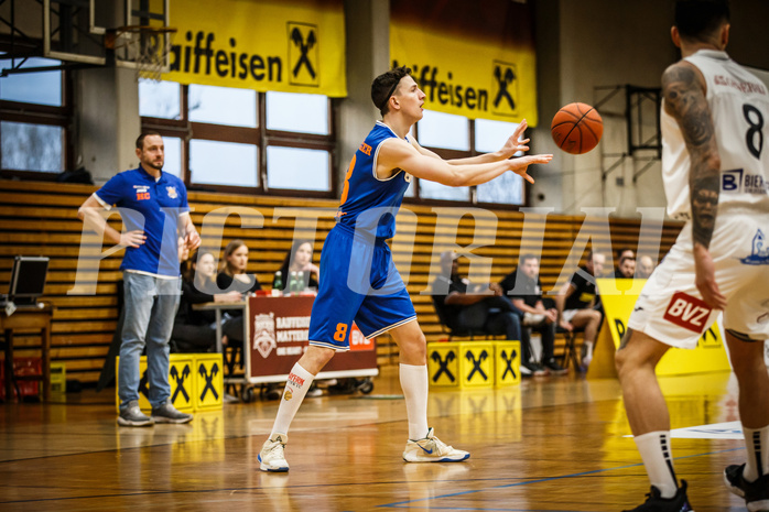 Basketball, Basketball Zweite Liga 2022/23, Playoff, Viertelfinale Spiel 2
, Mattersburg Rocks, BBU Salzburg, T.Buchegger (8)