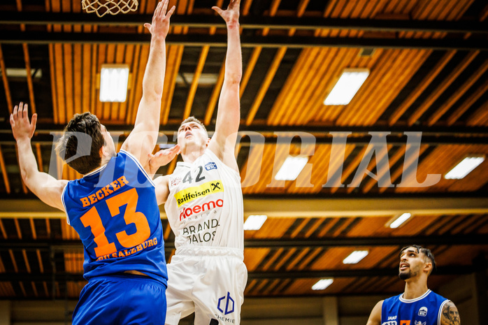 Basketball, Basketball Zweite Liga 2022/23, Playoff, Viertelfinale Spiel 2
, Mattersburg Rocks, BBU Salzburg, Robert Dembskis (42)