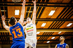 Basketball, Basketball Zweite Liga 2022/23, Playoff, Viertelfinale Spiel 2, Mattersburg Rocks, BBU Salzburg, Robert Dembskis (42)
