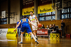 Basketball, Basketball Zweite Liga 2022/23, Playoff, Viertelfinale Spiel 2
, Mattersburg Rocks, BBU Salzburg, Jordis Ortega (5)