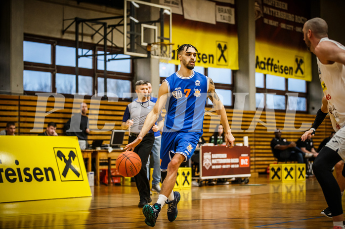 Basketball, Basketball Zweite Liga 2022/23, Playoff, Viertelfinale Spiel 2
, Mattersburg Rocks, BBU Salzburg, A. Mitchell (7)
