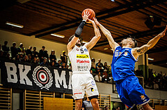 Basketball, Basketball Zweite Liga 2022/23, Playoff, Viertelfinale Spiel 2
, Mattersburg Rocks, BBU Salzburg, Jordis Ortega (5)