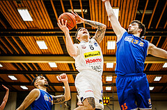 Basketball, Basketball Zweite Liga 2022/23, Playoff, Viertelfinale Spiel 2, Mattersburg Rocks, BBU Salzburg, Petar Zivkovic (8)