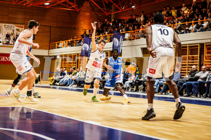 Basketball, win2day Basketball Superliga 2023/224, Grunddurchgang Runde 16, BBC Nord Dragonz, Oberwart Gunners, Munis Tutu (10)
