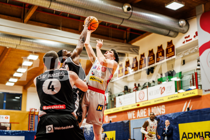 Basketball, win2day Basketball Superliga 2023/24, Grunddurchgang 16.Runde, Traiskirchen Lions, Kapfenberg Bulls, Aleksej Kostic (6)