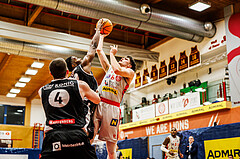 Basketball, win2day Basketball Superliga 2023/24, Grunddurchgang 16.Runde, Traiskirchen Lions, Kapfenberg Bulls, Aleksej Kostic (6)