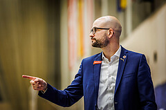 Basketball, Win2Day Superliga 2023/24, Grunddurchgang 16.Runde, SKN St. Pölten, Flyers Wels, Sebastian Waser (Head Coach)