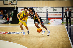 Basketball, Win2Day Superliga 2023/24, Grunddurchgang 16.Runde, SKN St. Pölten, Flyers Wels, Felix Angerbauer (4), Terell Allen (2)