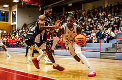 Basketball, win2day Basketball Superliga 2023/24, Grunddurchgang 16.Runde, Traiskirchen Lions, Kapfenberg Bulls, Davon Clare (5)