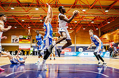 Basketball, win2day Basketball Superliga 2023/224, Grunddurchgang Runde 16, BBC Nord Dragonz, Oberwart Gunners, Austen Awosika (10)