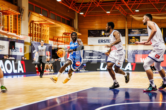 Basketball, win2day Basketball Superliga 2023/224, Grunddurchgang Runde 16, BBC Nord Dragonz, Oberwart Gunners, Munis Tutu (10)